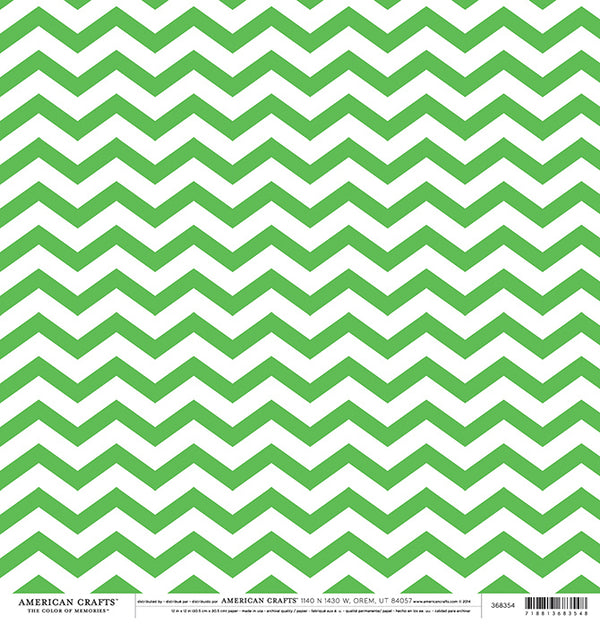 12X12 PATTERNED PAPER Grass Chevron