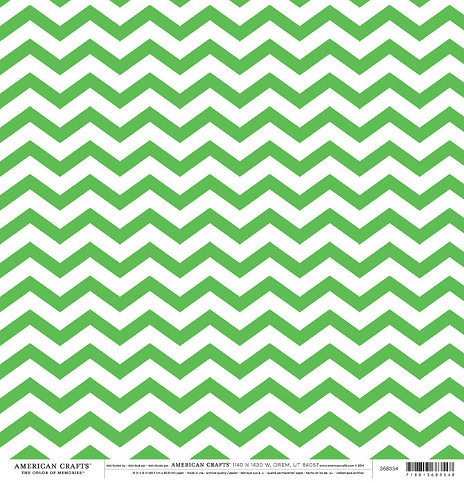 12X12 PATTERNED PAPER Grass Chevron