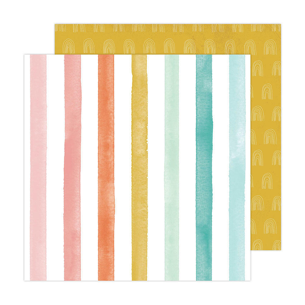 Heidi Swapp - Sun Chaser - 12 x 12 Double Sided Paper - Good Vibes