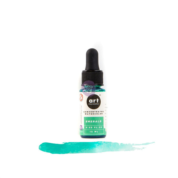 Prima - Finnabair - Art Philosophy - Concentrate Watercolor - Emerald