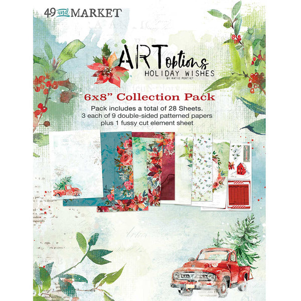 49 and Market - ARToptions Holiday Wishes - 6 x 8 Collection Pack