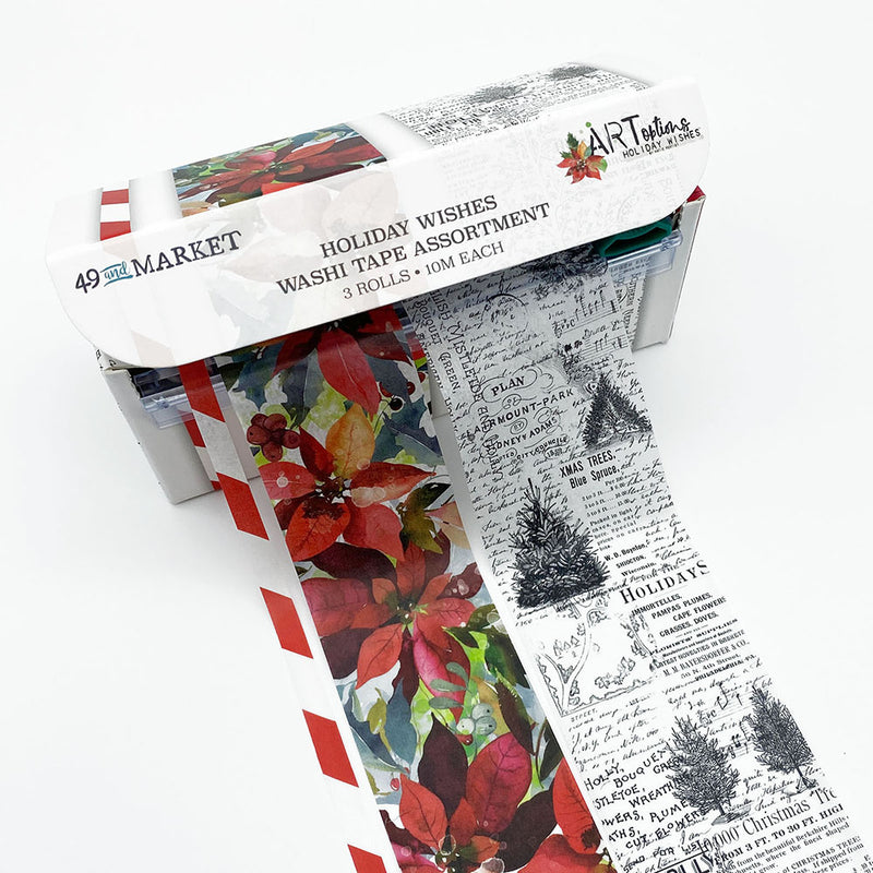 49 and Market - ARToptions Holiday Wishes - Washi Tape Assortment