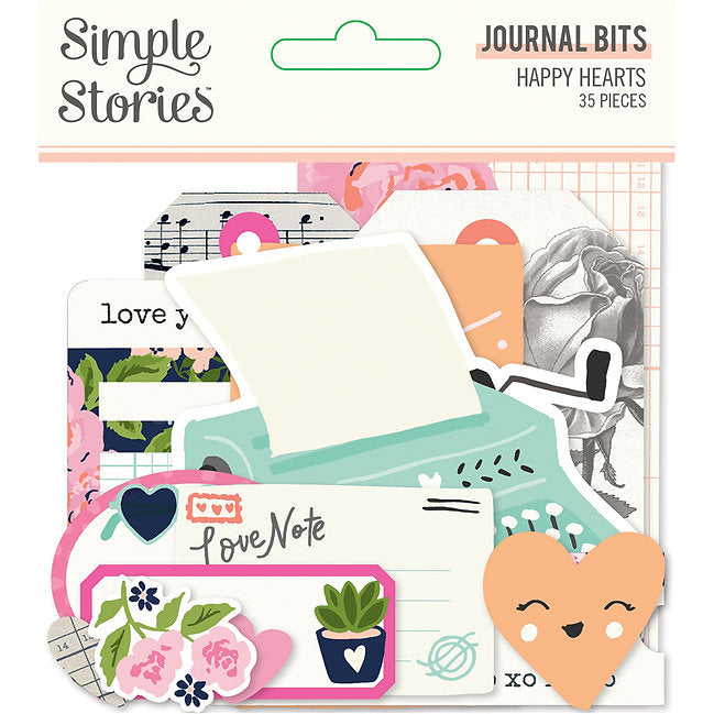 Simple Stories - Happy Hearts - Journal Bits