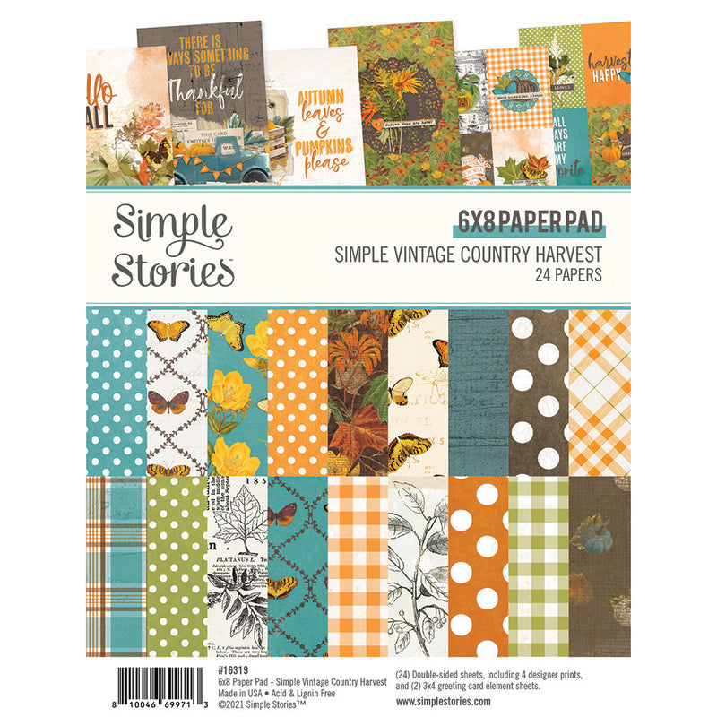 Simple Stories - Simple Vintage Country Harvest - 6x8 Pad