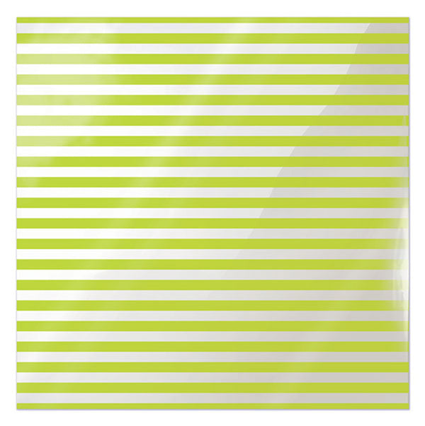 We Are Memory Keepers - 12X12 ACETATE GREEN STRIPE