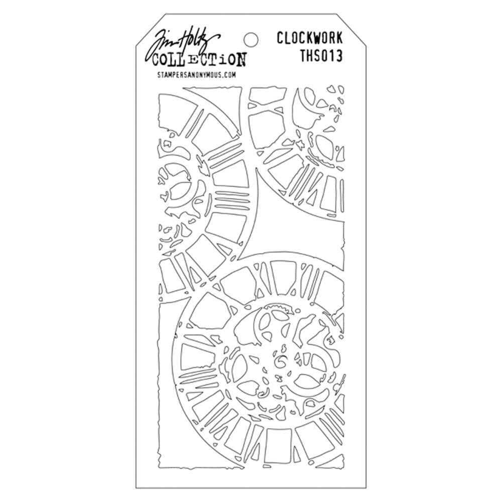 Tim Holtz - Stampers Anonymous - Layering Stencil - Clockwork