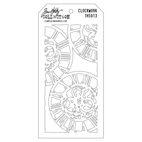 Tim Holtz - Stampers Anonymous - Layering Stencil - Clockwork