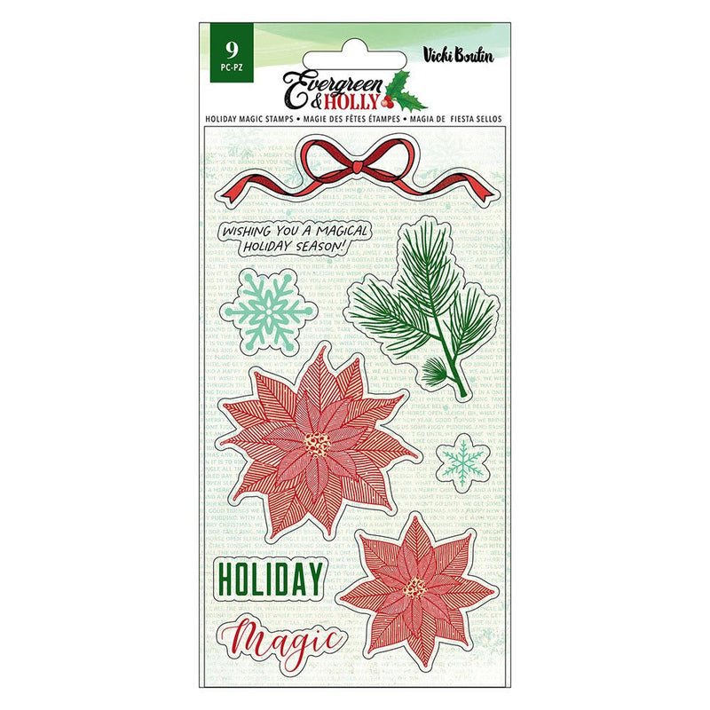 Vicki Boutin - Evergreen and Holly - Stamps - Holiday Magic