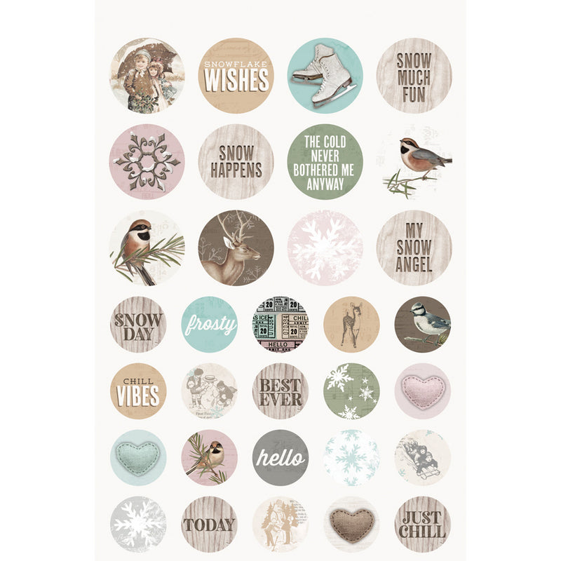 Simple Stories - Simple Vintage Winter Woods - Sticker Book