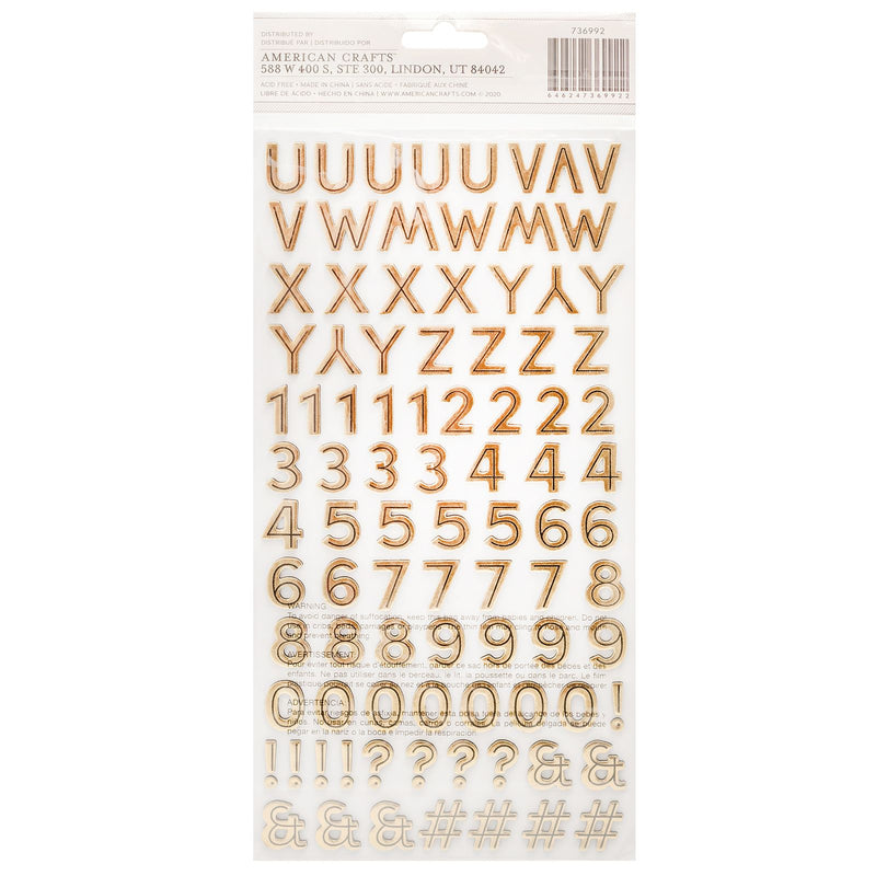 PEBBLES- SPOOOKY - ALPHA - GOLD FOIL (188 PIECE)