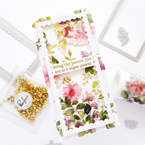 PinkFresh Studio - Washi Tape 4"X11yd - Dahlia