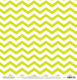 12X12 PATTERNED PAPER Lime Chevron