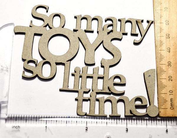 2 Crafty Chipboard - So Many Toys