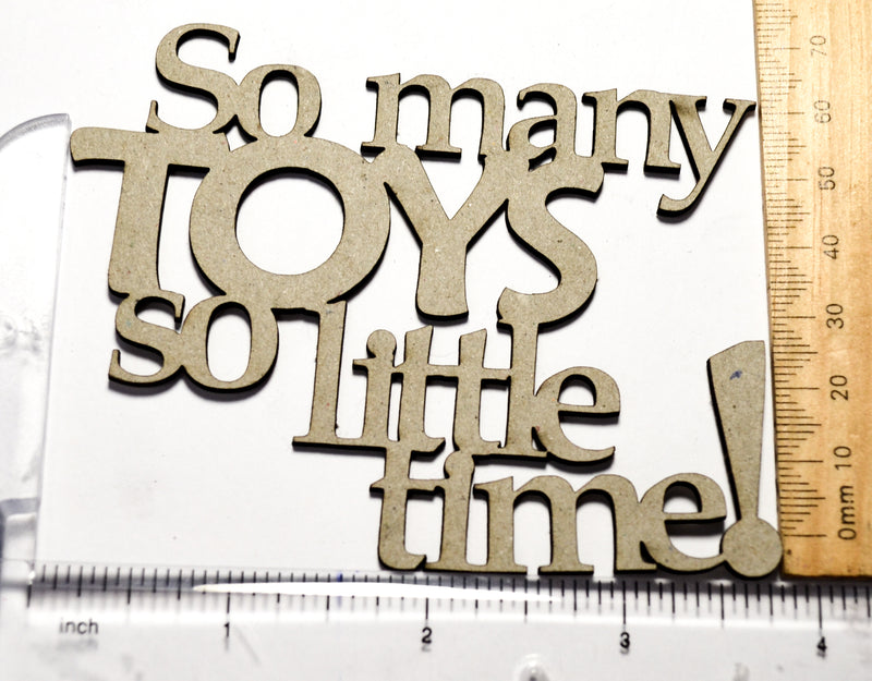 2 Crafty Chipboard - So Many Toys