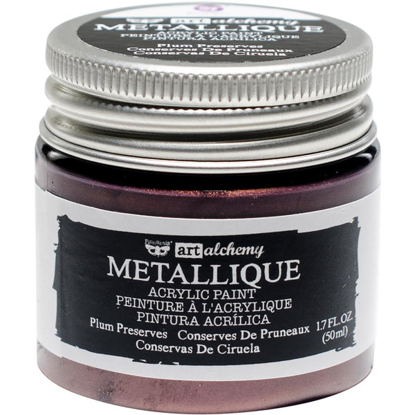 Prima - Finnabair - Art Alchemy - Metallique Acrylic Paint - Plum Preserves