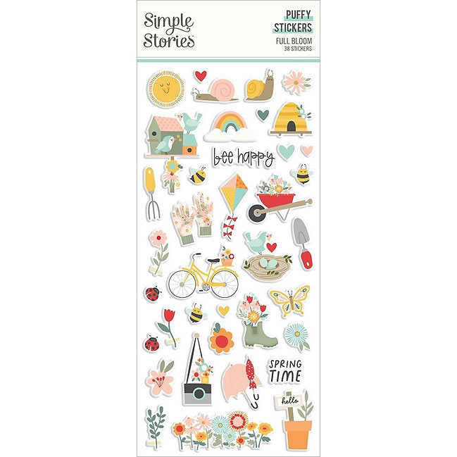 Simple Stories - Full Bloom - Puffy Stickers 38/Pkg