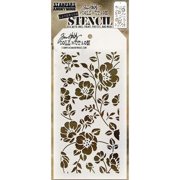 Tim Holtz - Stampers Anonymous - Layering Stencil - Floral