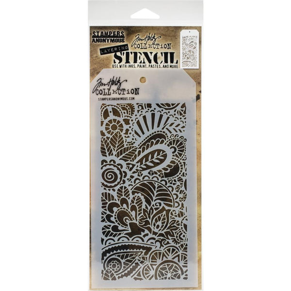 Tim Holtz - Stampers Anonymous - Layering Stencil - Doodle Art 1