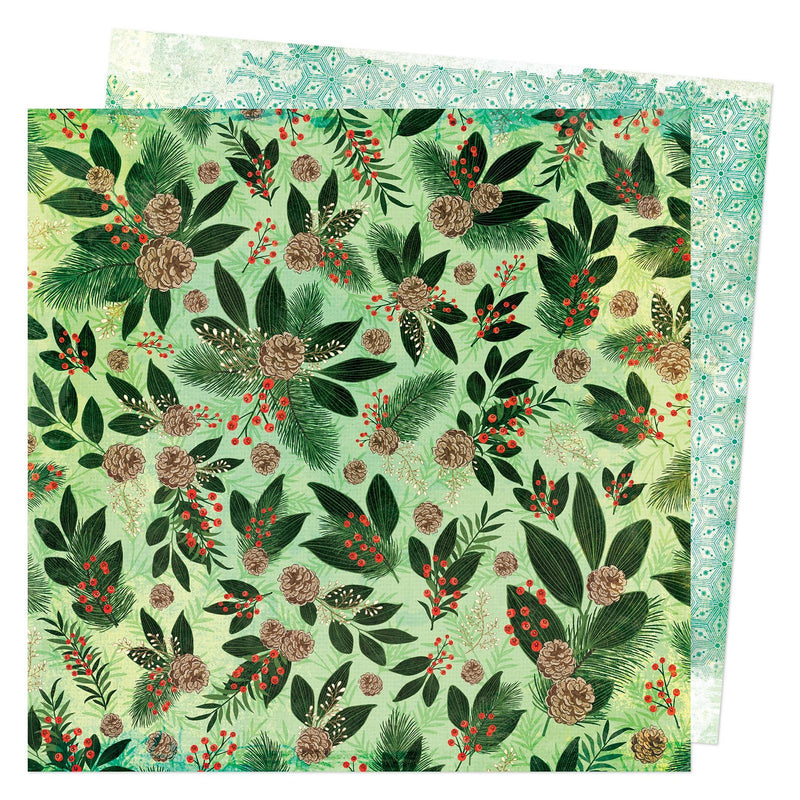 VICKI BOUTIN - WARM WISHES - 12 X 12 PAPER - EVERGREEN