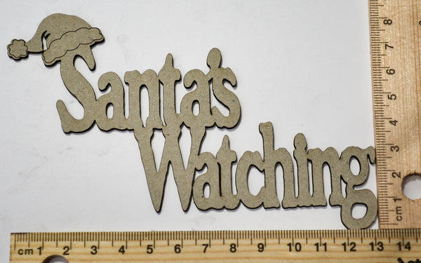 2 Crafty Chipboard - Santa's Watching