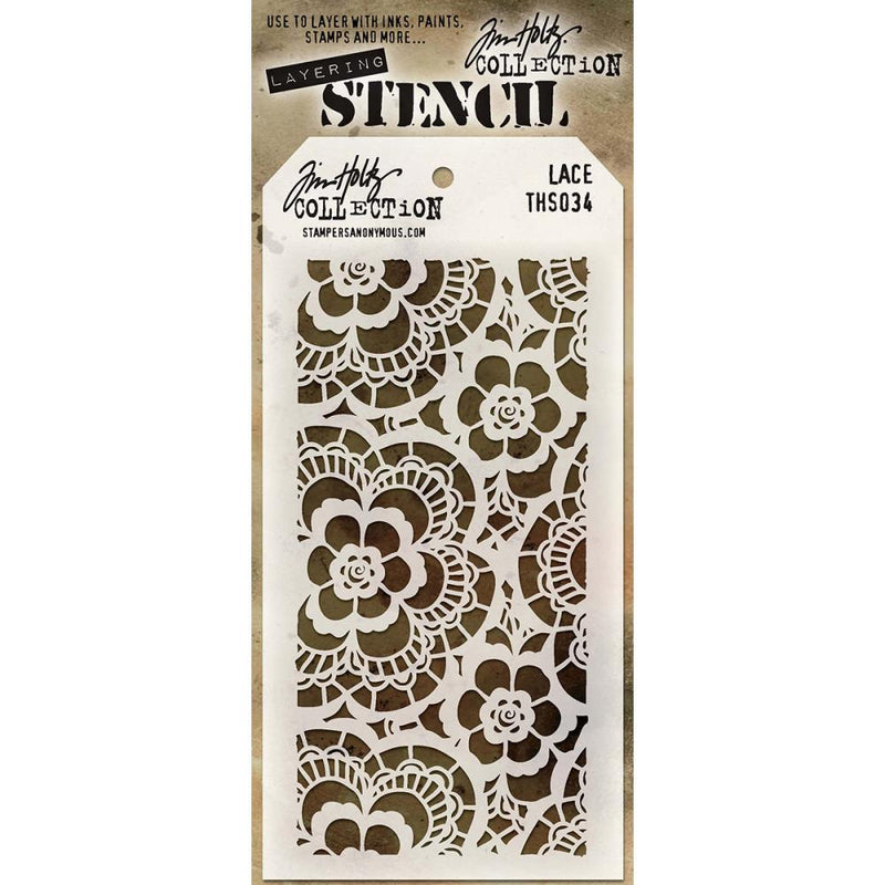 Tim Holtz - Stampers Anonymous - Layering Stencil - Lace