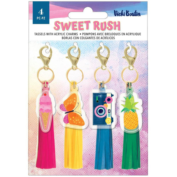 Vicki Boutin - Sweet Rush Collection - Tassels With Acrylic Charms
