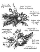 Tim Holtz - Cling Mount Stamp - Cozy Christmas