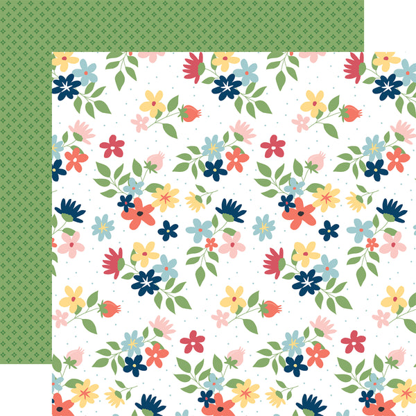 Echo Park - Craft & Create - 12 x 12 Paper - Sew Lovely Floral