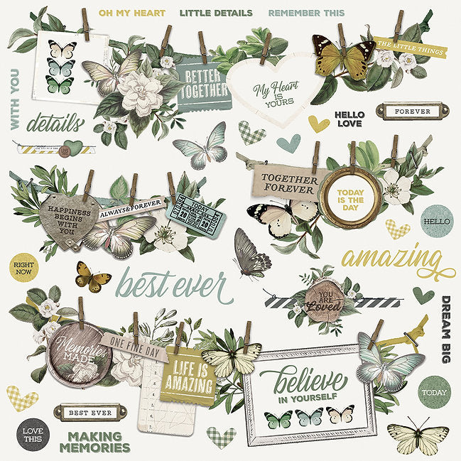 Simple Stories- Simple Vintage Weathered Garden - Banner Sticker