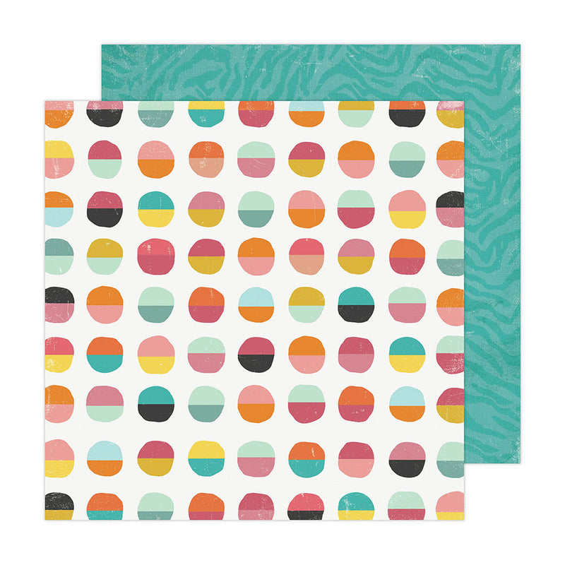 Heidi Swapp - Sun Chaser - 12 x 12 Double Sided Paper - Playful