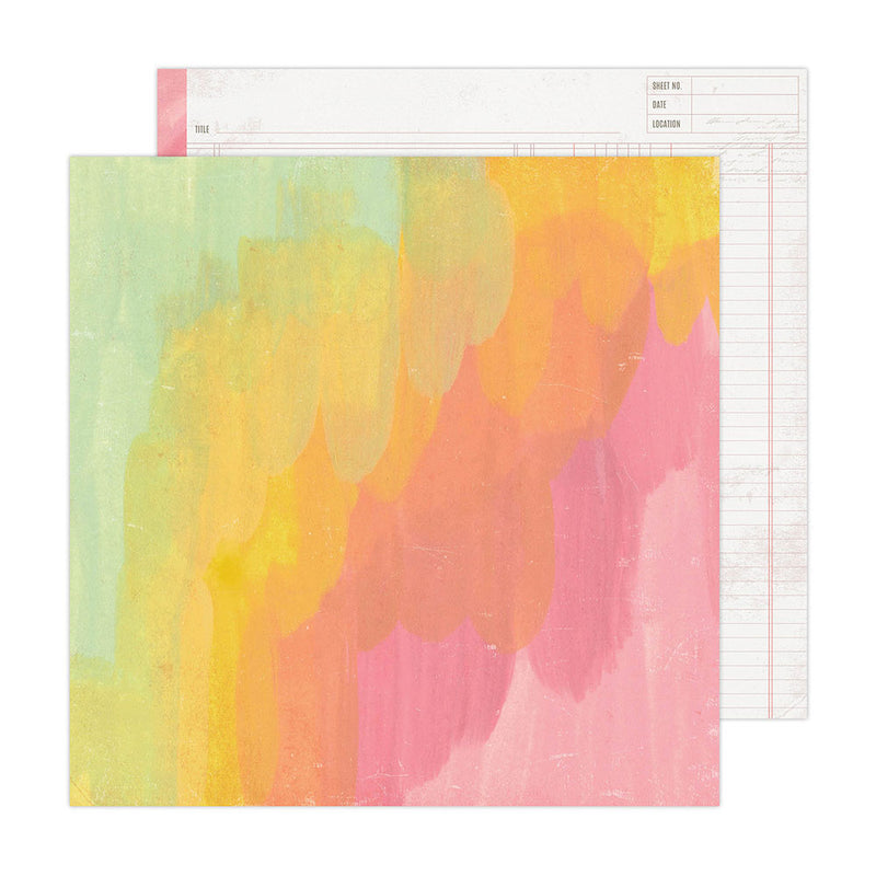 Heidi Swapp - Sun Chaser - 12 x 12 Double Sided Paper - Chillax