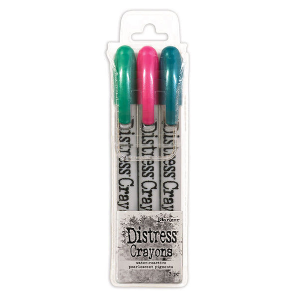 Tim Holtz - Distress Pearlescent Crayon - Holiday Set #4