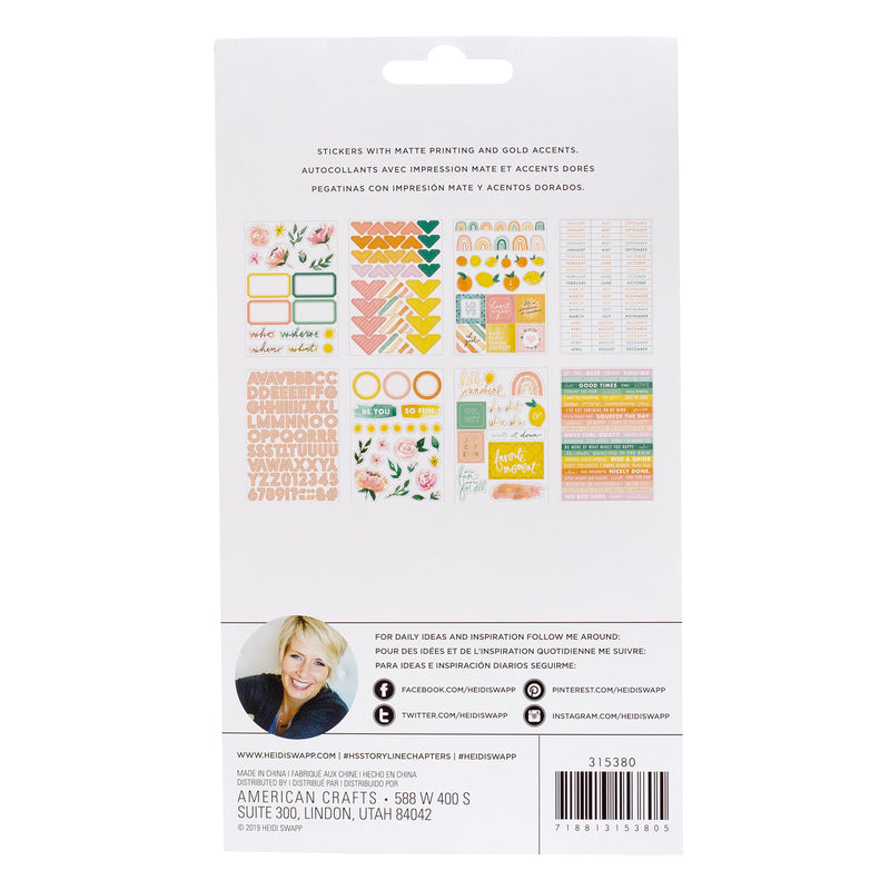 Heidi Swapp Storyline Chapters Plan Mini Sticker Book