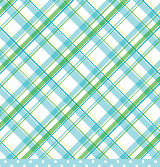 12X12 PATTERNED PAPER Sky Blue Dots