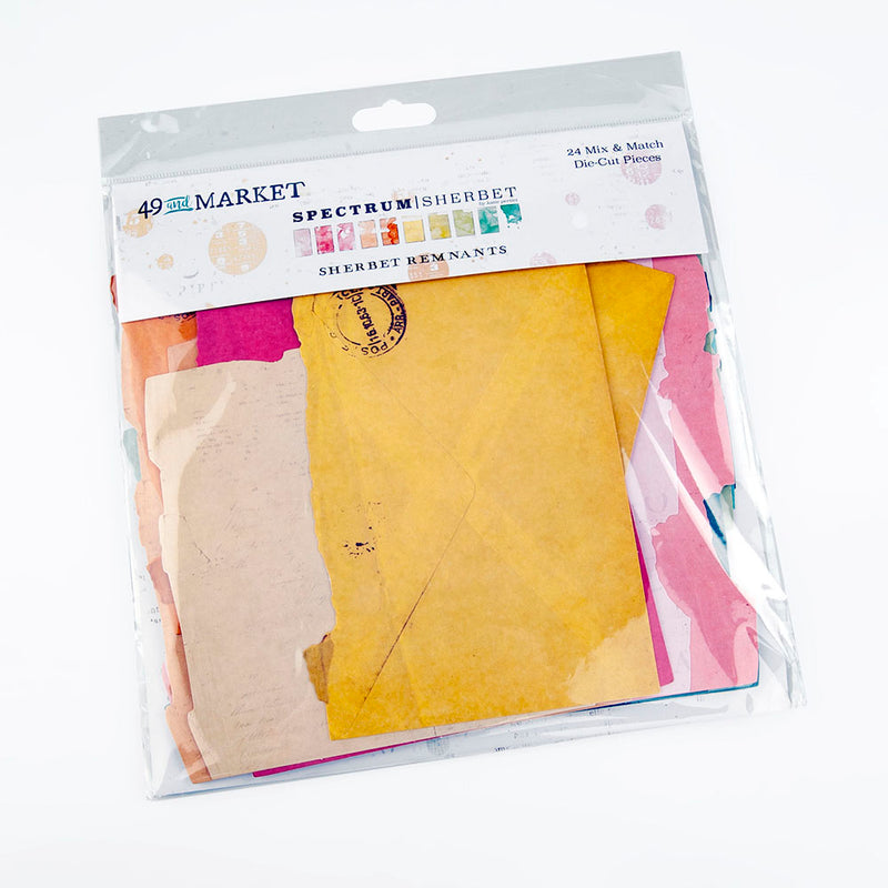 49 and Market - Spectrum Sherbet - Die Cut Pieces - Remnants