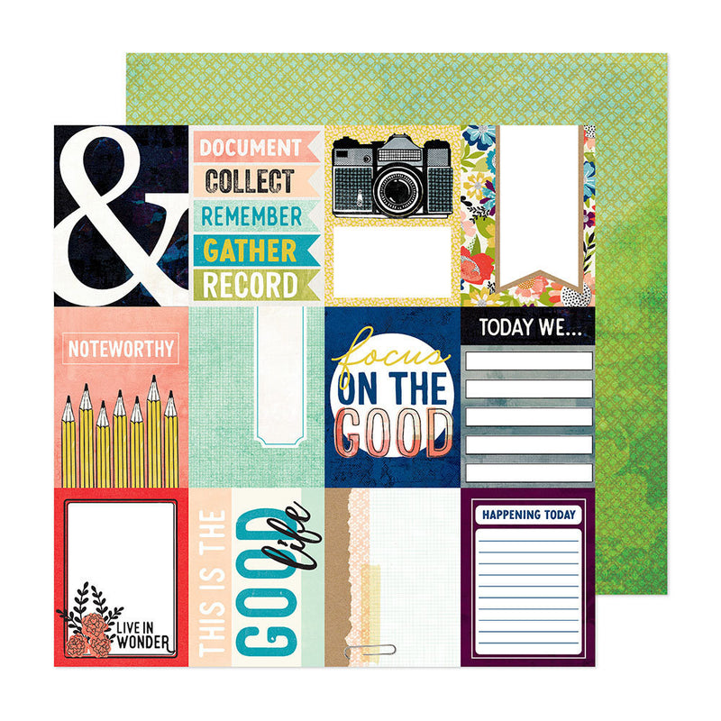 Vicki Boutin - Print Shop - 12 x 12 Double Sided Paper - 3 x 4 Journal Cards