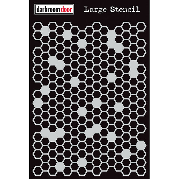 Darkroom Door - Large Stencil - Honeycomb