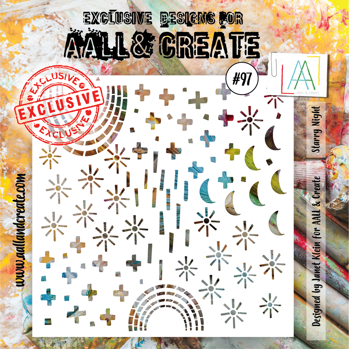 AALL & CREATE - 6"X6" STENCIL - FILM STRIP #97