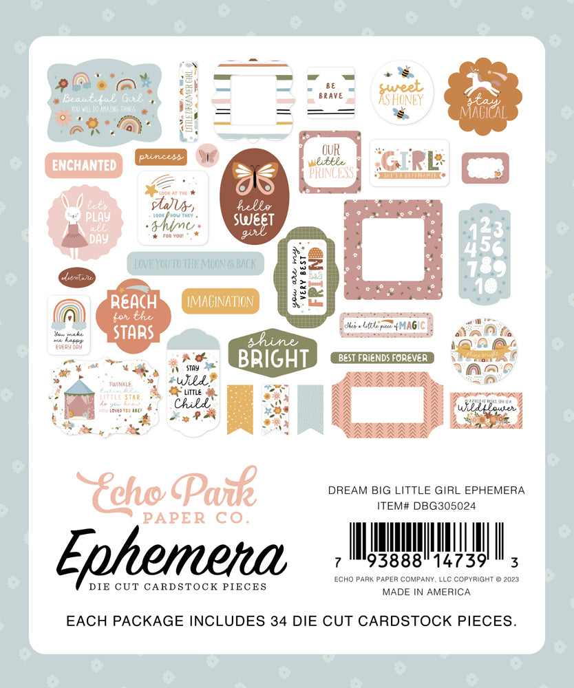 Echo Park - Dream Big Little Girl - Ephemera