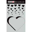 Darkroom Door - Medium Stencil - Cascading Hearts