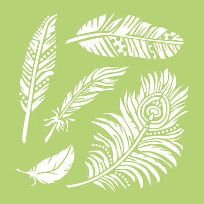 Kaisercraft - 12x12 Designer Template - Feathers