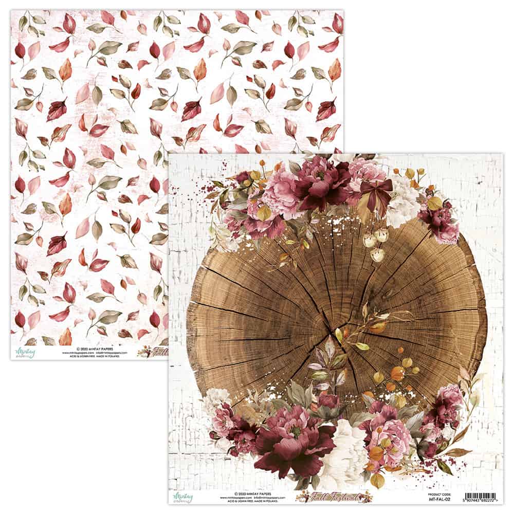Mintay Papers - Fall Festival - 12"x12" Double-sided Patterned Paper - 2