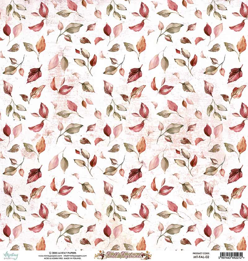 Mintay Papers - Fall Festival - 12"x12" Double-sided Patterned Paper - 2