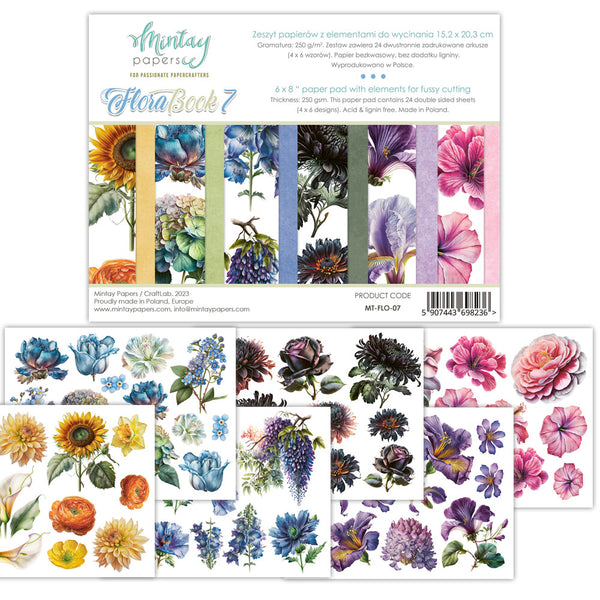 Mintay Papers - Booklets 6″x8″ - Flora Book - 07
