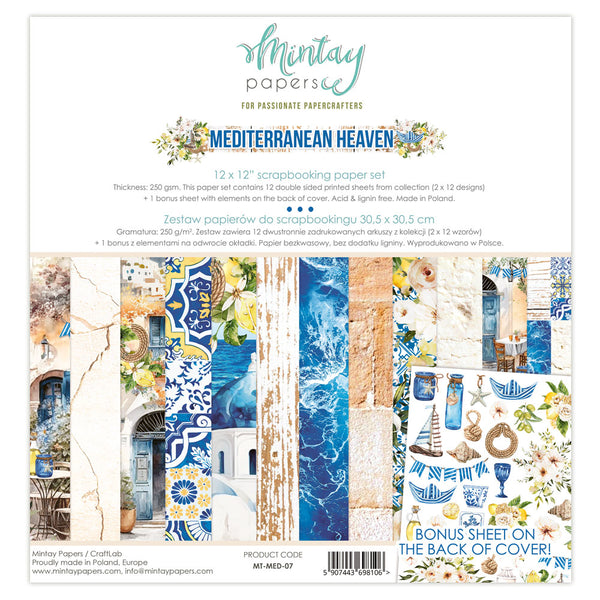 Mintay Papers - Mediterranean Heaven - 12x12 Collection Pack