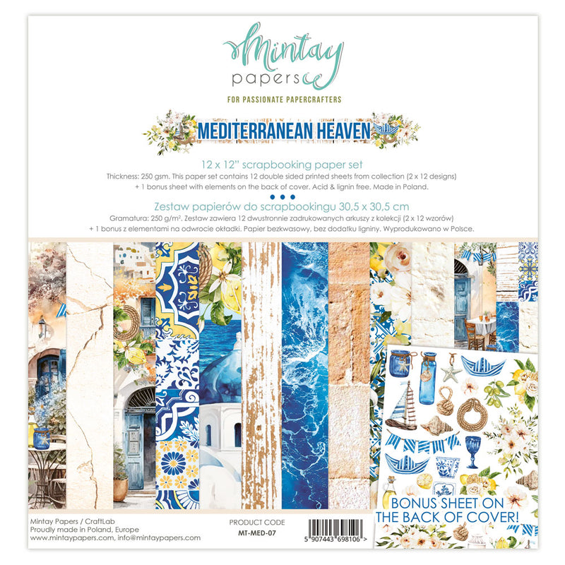 Mintay Papers - Mediterranean Heaven - 12x12 Collection Pack