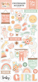 Echo Park - Our Baby Girl - Chipboard Accents