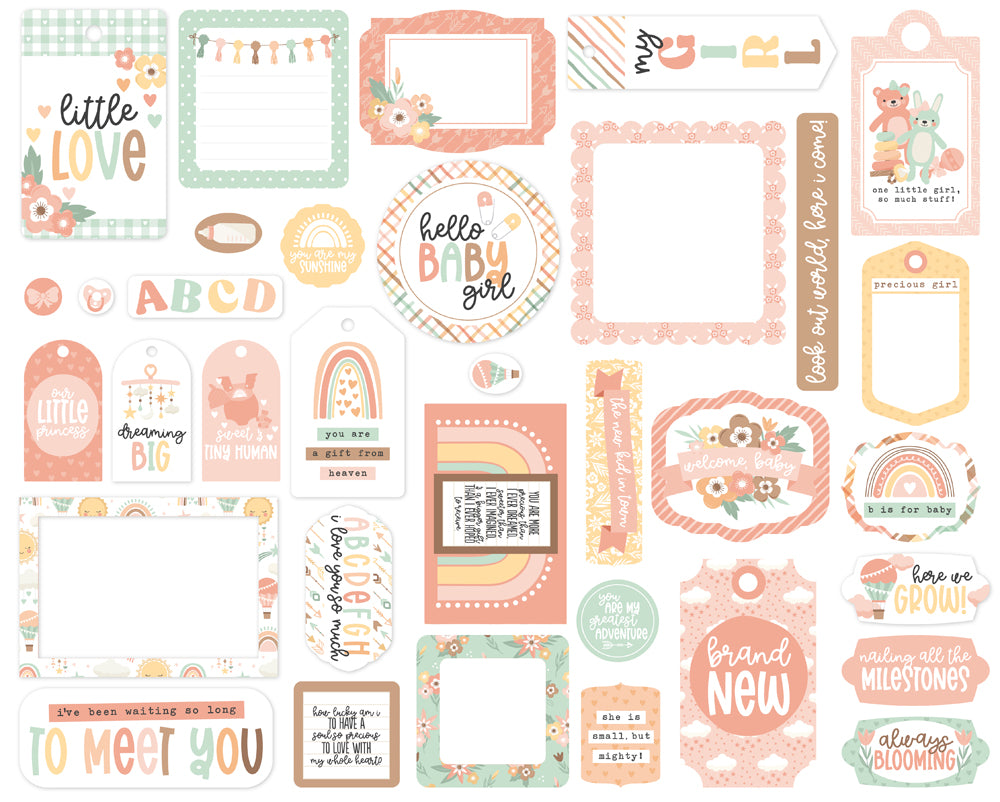 Echo Park - Our Baby Girl - Frames & Tags