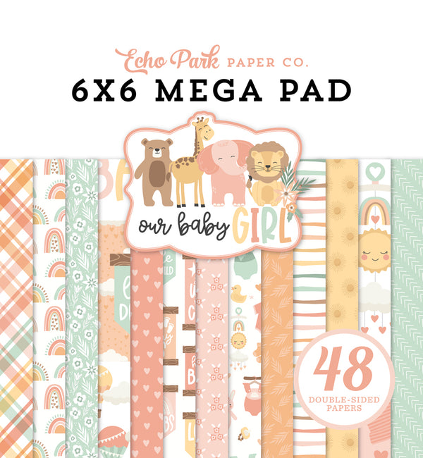 Echo Park - Our Baby Girl - Cardmakers 6x6 Mega Pad
