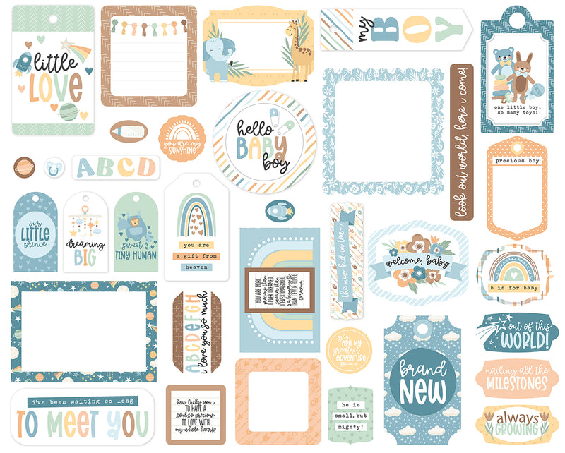 Echo Park - Our Baby Boy - Frames & Tags